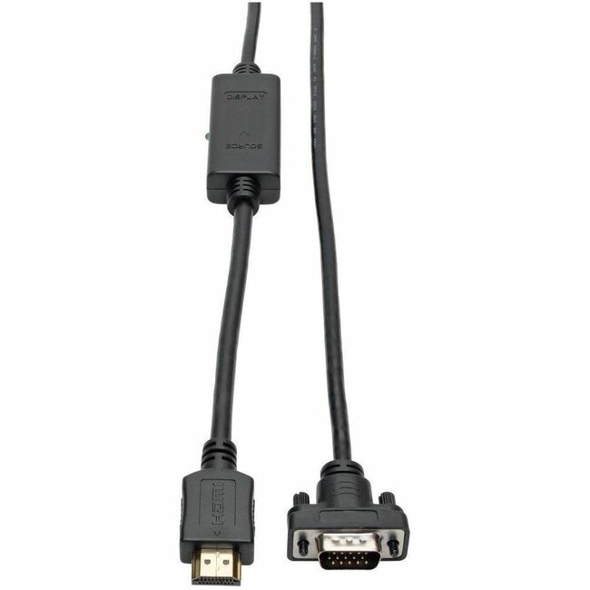 Eaton P566-010-VGA Tripp Lite Series HDMI to VGA Active Adapter Cable (HDMI to Low-Profile HD15 M/M), 10 ft. (3.1 m), TAA