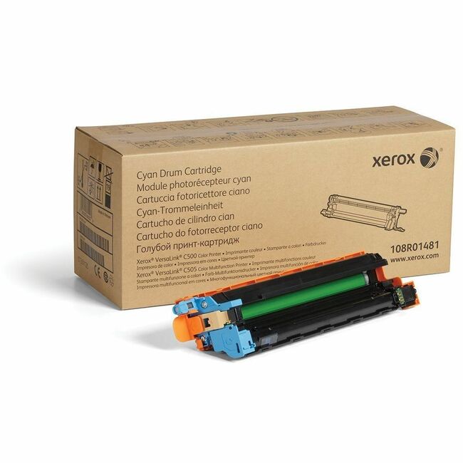 Xerox 108R01481 Genuine Xerox Cyan Drum Cartridge For VersaLink C500/C505