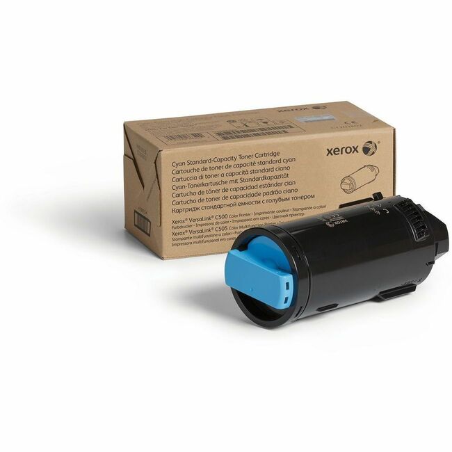 Xerox 106R03859 Genuine Xerox&reg; VersaLink&reg; C500 Color Printer, C505 Color Multifunction Printer Cyan, Standard capacity Toner Cartridge (2400 Pages) - 106R03859