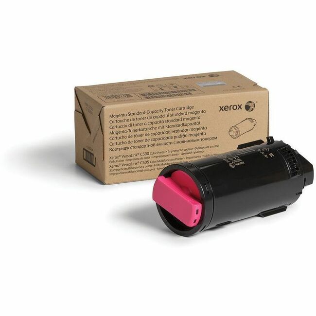 Xerox 106R03860 Genuine Xerox&reg; VersaLink&reg; C500 Color Printer, C505 Color Multifunction Printer Magenta, Standard capacity Toner Cartridge (2400 Pages) - 106R03860