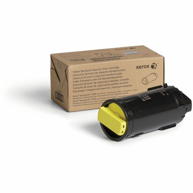 Xerox 106R03861 Genuine Xerox&reg; VersaLink&reg; C500 Color Printer, C505 Color Multifunction Printer Yellow, Standard capacity Toner Cartridge (2400 Pages) - 106R03861