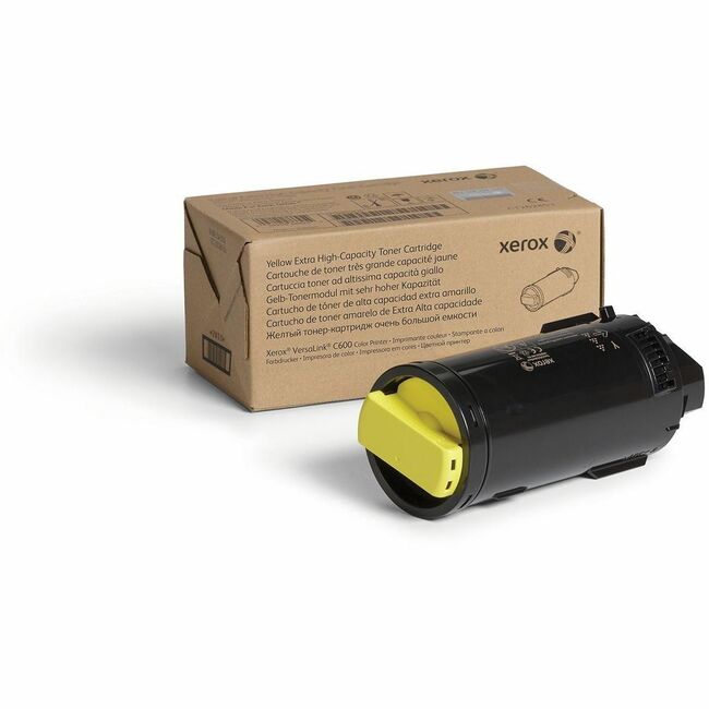 Xerox 106R03918 Genuine Xerox&reg; VersaLink&reg; C600 Color Printer Yellow Extra High capacity Toner Cartridge (16800 Pages) - 106R03918