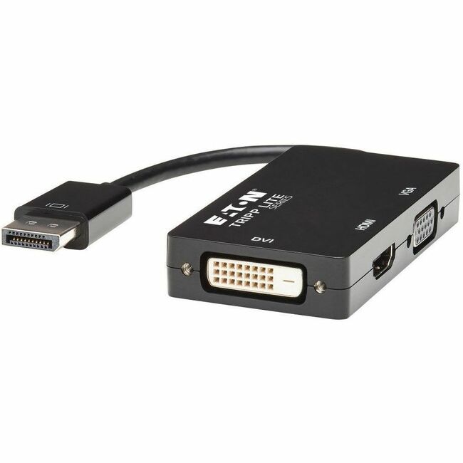Eaton P136-06N-HDV4K6 Tripp Lite by Eaton DisplayPort to VGA/DVI/HDMI All-in-One Converter Adapter - 4K 60 Hz HDMI DP 1.2