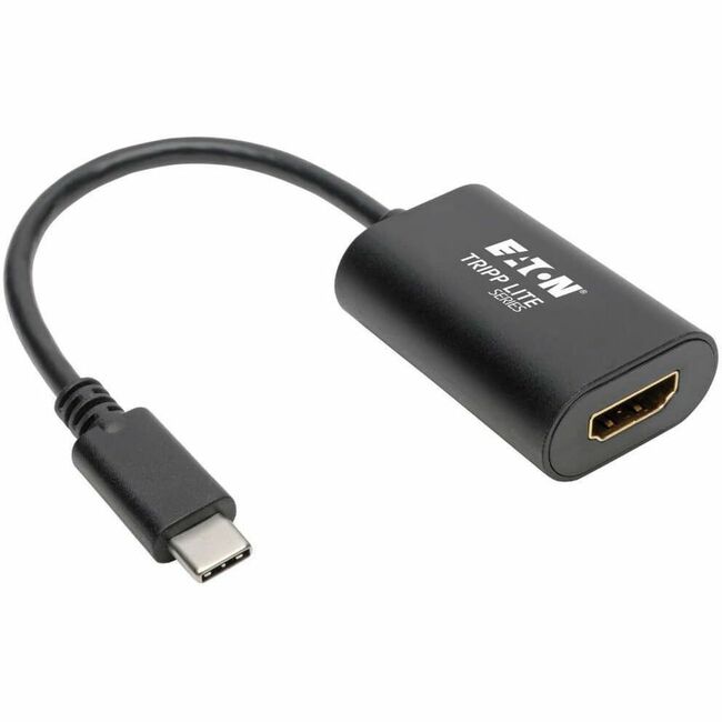 Eaton U444-06N-HD4K6B Tripp Lite Series USB-C to HDMI Adapter (M/F) - 4K 60 Hz, HDCP 2.2, Black