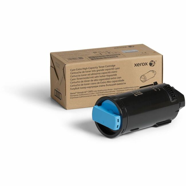 Xerox 106R03928 Genuine Xerox&reg; VersaLink&reg; C605 Color Multifunction Printer Cyan Extra High capacity Toner Cartridge (16800 Pages) - 106R03928