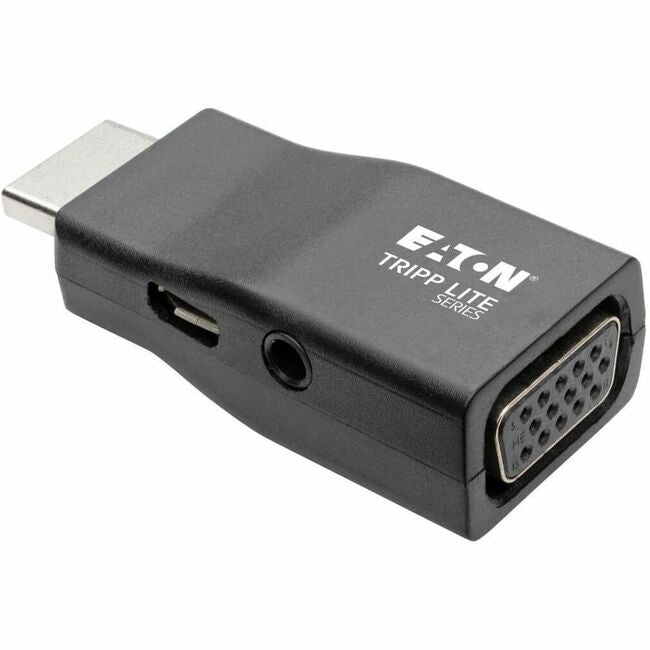 Eaton P131-000-A Tripp Lite Series Compact HDMI to VGA Adapter Video Converter with Audio (M/F), TAA