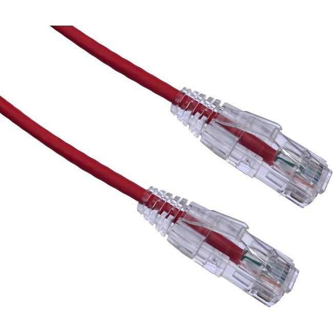 Axiom C6ABFSB-R25-AX 25FT CAT6A BENDnFLEX Ultra-Thin Snagless Patch Cable 650mhz (Red)