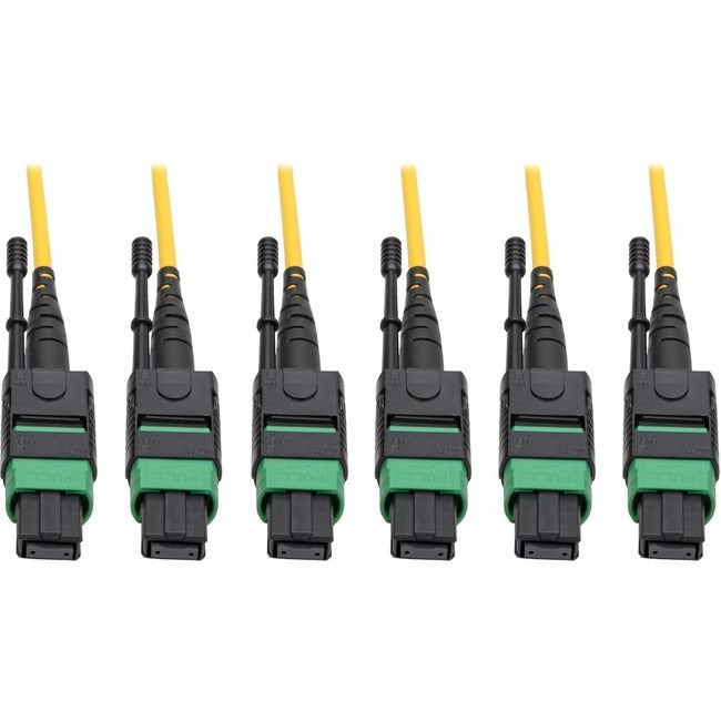Eaton N392-38M-3X8-AP Tripp Lite Series MTP/MPO (APC) Singlemode Slim Trunk Cable, 24-Strand, 40/100 GbE, 40/100GBASE-PLR4, Plenum, 6mm Dual Jacket, 38 m (124 ft.)
