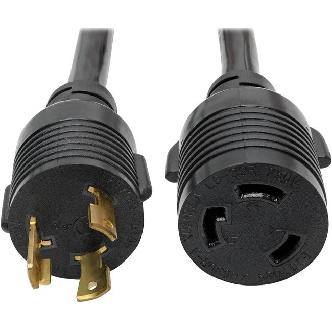 Eaton P041-014 Tripp Lite by Eaton Power Extension Cord NEMA L6-30P to NEMA L6-30R - Heavy-Duty 30A 250V 10 AWG 14 ft. (4.27 m) Black