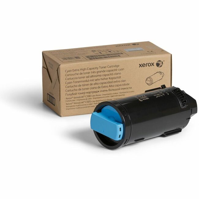 Xerox 106R04014 Genuine Xerox&reg; VersaLink&reg; C505 Color Multifunction Printer Cyan High capacity Toner Cartridge (9000 Pages) - 106R04014