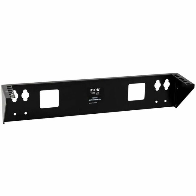 Eaton Tripp Lite wallmount rack bracket, 2U vertical mounting kit with 175lb capacity, shown attached to a rack frame.