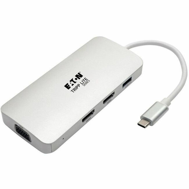 Eaton U442-DOCK12-S Tripp Lite by Eaton USB C Docking Station w/USB Hub, 2x HDMI, VGA, PD Charging 1080p, USB Type C, USB-C, USB Type-C