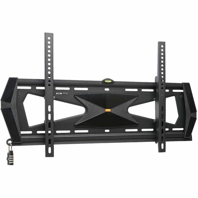 Eaton Tripp Lite heavy-duty tilt security wall mount for 37-80 inch flat or curved TVs and monitors, UL certified.