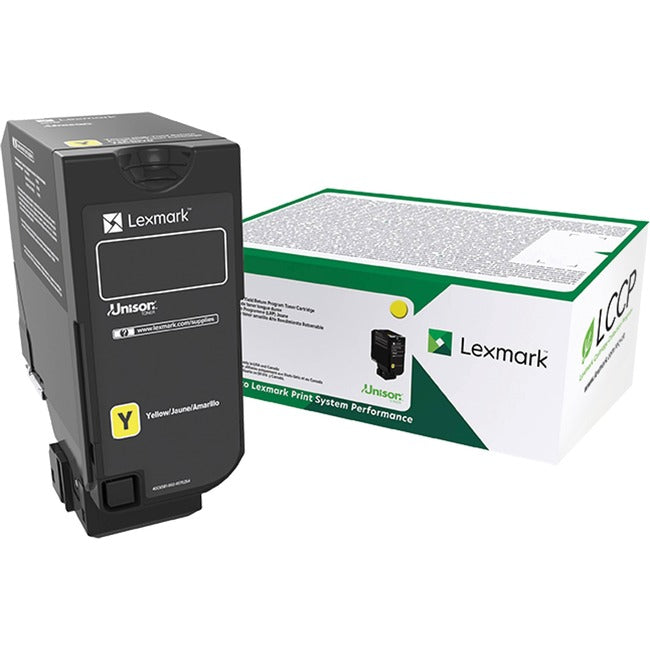 Lexmark 74C0SYG Unison Original Standard Yield Laser Toner Cartridge - Yellow - 1 Each