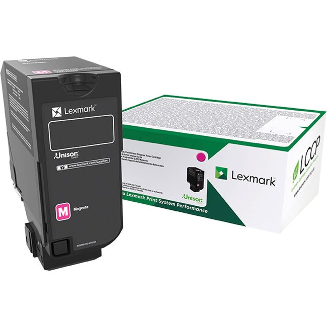 Lexmark 74C0SMG Unison Original Standard Yield Laser Toner Cartridge - Magenta - 1 Each