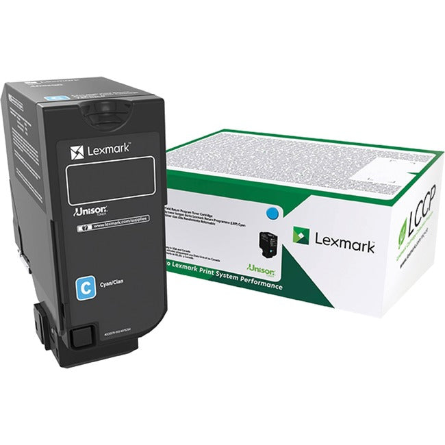 Lexmark 74C0SCG Unison Original Standard Yield Laser Toner Cartridge - Cyan - 1 Each