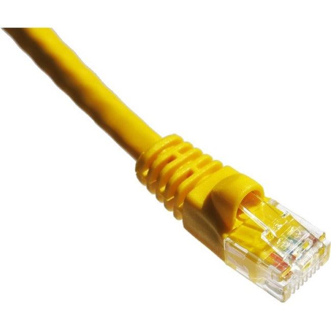 Axiom AXG95834 15FT CAT6A 650mhz Patch Cable Molded Boot (Yellow) - TAA Compliant