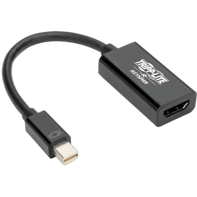 Eaton P137-06N-HD4K6B Tripp Lite by Eaton Keyspan Mini DisplayPort to HDMI Active Adapter/Video Converter (M/F) - 4K 60 Hz DP 1.2 HDCP 2.2 Black 6 in.