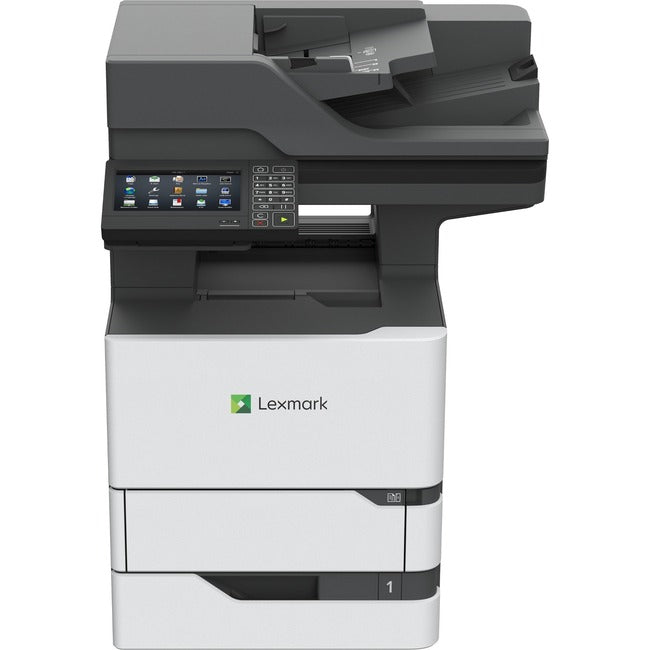 Lexmark 25B0000 MX720 MX721ade Laser Multifunction Printer-Monochrome-Copier/Fax/Scanner-65 ppm Mono Print-1200x1200 Print-Automatic Duplex Print-300000 Pages Monthly-650 sheets Input-Color Scanner-600 Optical Scan-Monochrome Fax-Gigabit Ethernet