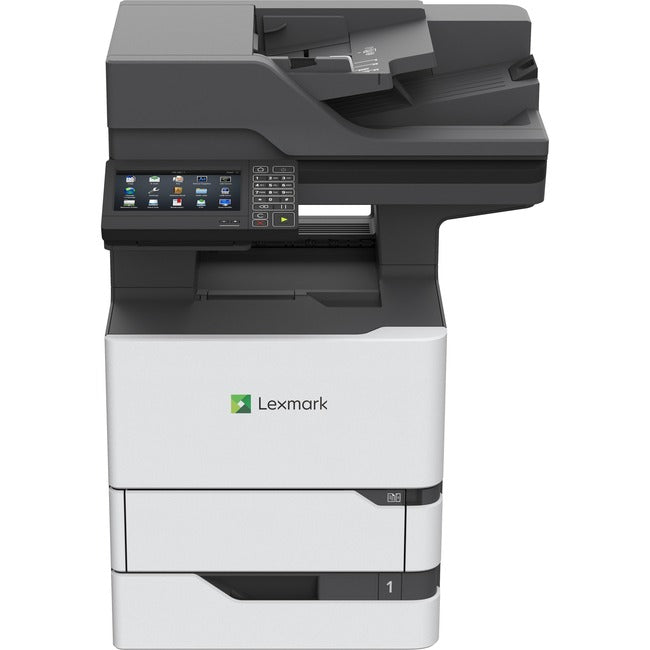 Lexmark 25B0002 MX720 MX722ade Laser Multifunction Printer-Monochrome-Copier/Fax/Scanner-70 ppm Mono Print-1200x1200 Print-Automatic Duplex Print-350000 Pages Monthly-650 sheets Input-Color Scanner-600 Optical Scan-Monochrome Fax-Gigabit Ethernet