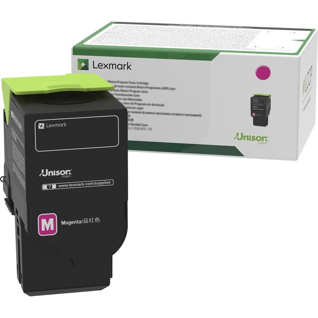 Lexmark 78C10M0 Unison Original Standard Yield Laser Toner Cartridge - Magenta - 1 Each