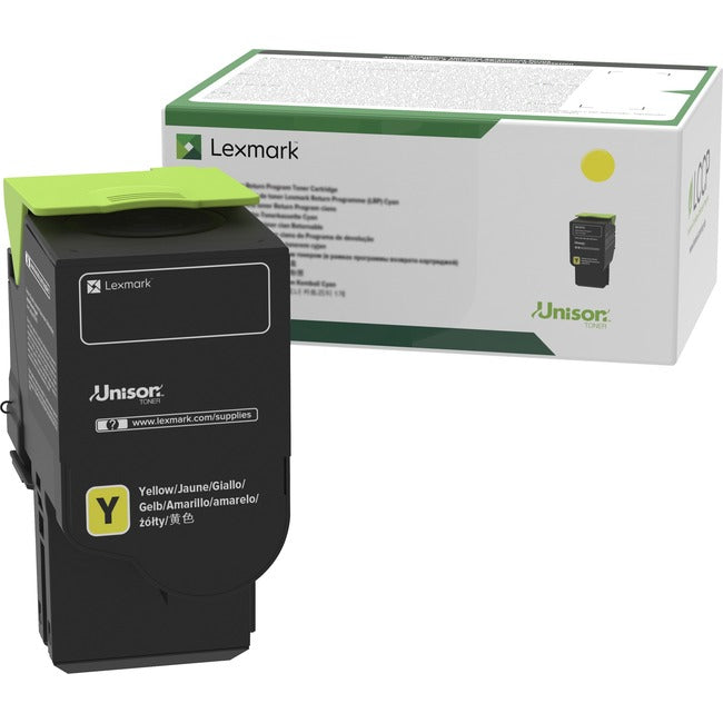 Lexmark 78C10Y0 Unison Original Standard Yield Laser Toner Cartridge - Yellow - 1 Each