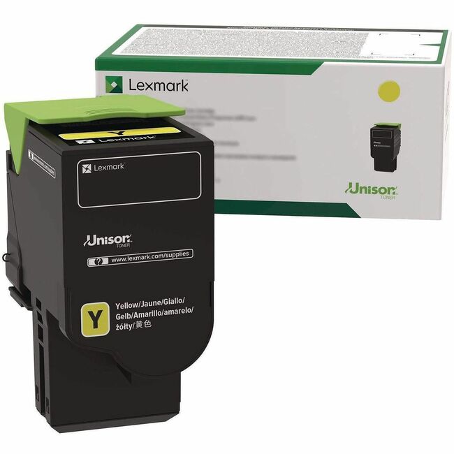 Lexmark 78C1XY0 Unison Original Extra High Yield Laser Toner Cartridge - Yellow - 1 Each
