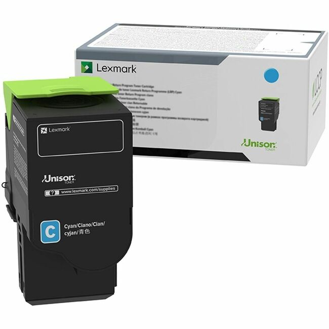 Lexmark 78C1XCE Unison Original Extra High Yield Laser Toner Cartridge - Cyan Pack