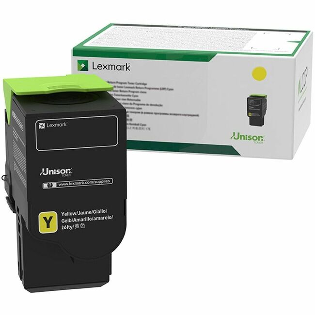 Lexmark 78C1XYE Unison Original Extra High Yield Laser Toner Cartridge - Yellow Pack