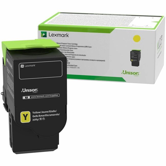 Lexmark 78C1UYE Unison Original Ultra High Yield Laser Toner Cartridge - Yellow Pack