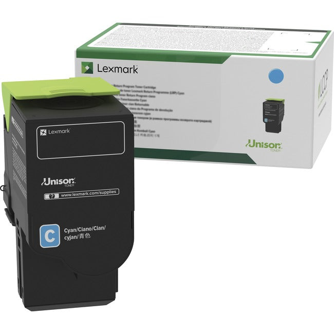 Lexmark C2310C0 Unison Original Standard Yield Laser Toner Cartridge - Cyan - 1 Each