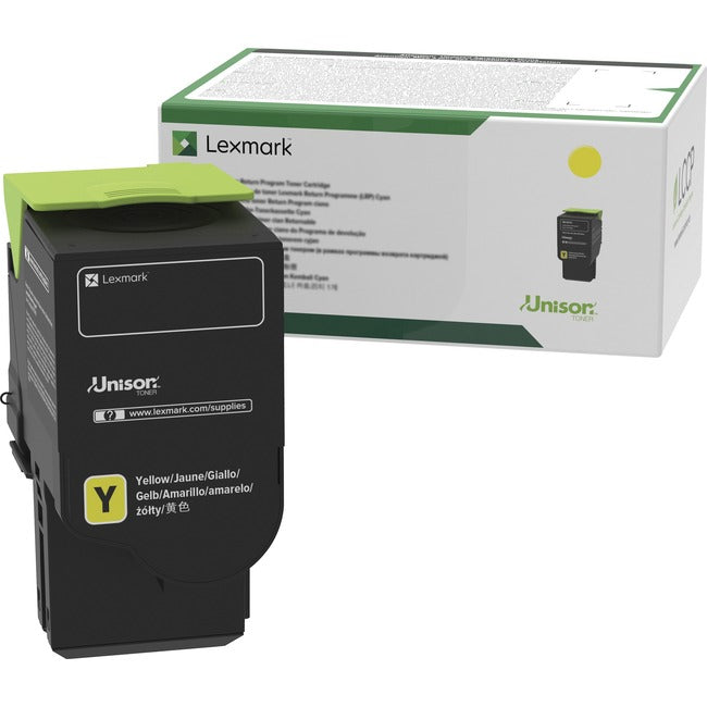 Lexmark C2310Y0 Unison Original Standard Yield Laser Toner Cartridge - Yellow - 1 Each