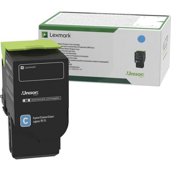Lexmark C231HC0 Unison Original High Yield Laser Toner Cartridge - Cyan - 1 Each