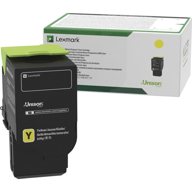 Lexmark C231HY0 Unison Original High Yield Laser Toner Cartridge - Yellow - 1 Each