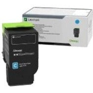 Lexmark 78C0U20 Unison Original Ultra High Yield Laser Toner Cartridge - Cyan Pack