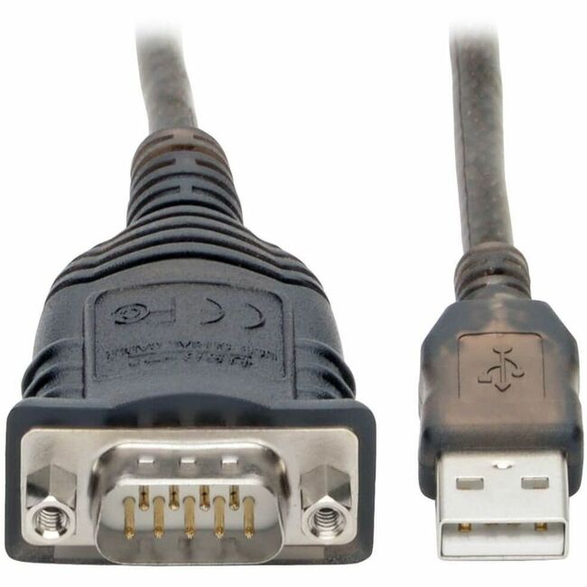 Eaton U209-30N-IND Tripp Lite Series USB to RS485/RS422 FTDI Serial Adapter Cable with COM Retention (USB-A to DB9 M/M), 30-in. (76.2 cm)