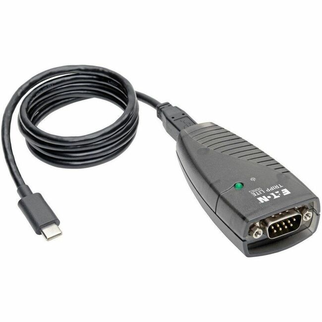 Eaton USA-19HS-C Tripp Lite by Eaton USB-C to Serial DB9 RS232 Adapter Cable - 3 ft. (0.91 m) Keyspan High-Speed (M/M) TAA