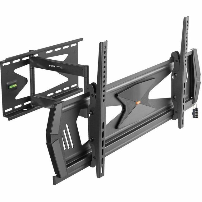 Eaton Tripp Lite heavy-duty full-motion TV wall mount for 37-80 inch flat or curved screens, UL certified, sturdy mounting kit