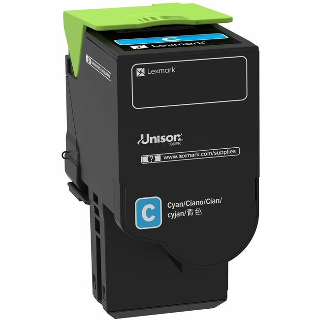 Lexmark 78C0UCG Unison Original Ultra High Yield Laser Toner Cartridge - Cyan Pack