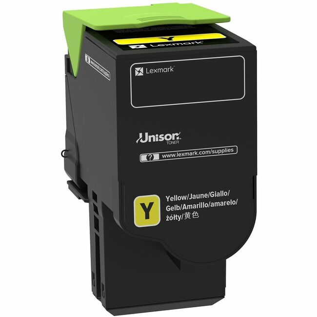 Lexmark 78C0UYG Unison Original Ultra High Yield Laser Toner Cartridge - Yellow Pack