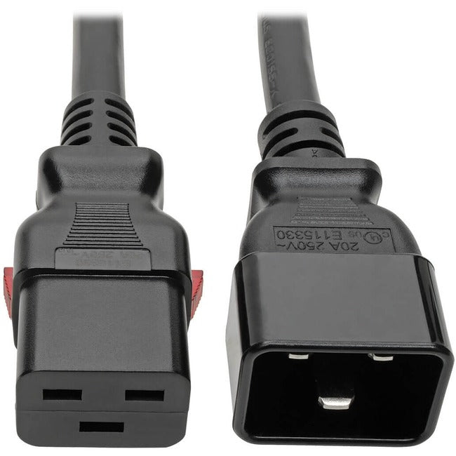 Eaton P036-L10 Tripp Lite by Eaton Power Extension Cord Locking C19 to C20 - Heavy-Duty 20A 100-250V 12 AWG 10 ft. (3.05 m) Black