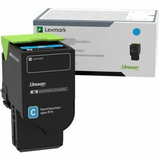 Lexmark 78C0XCG Unison Original Extra High Yield Laser Toner Cartridge - Cyan Pack