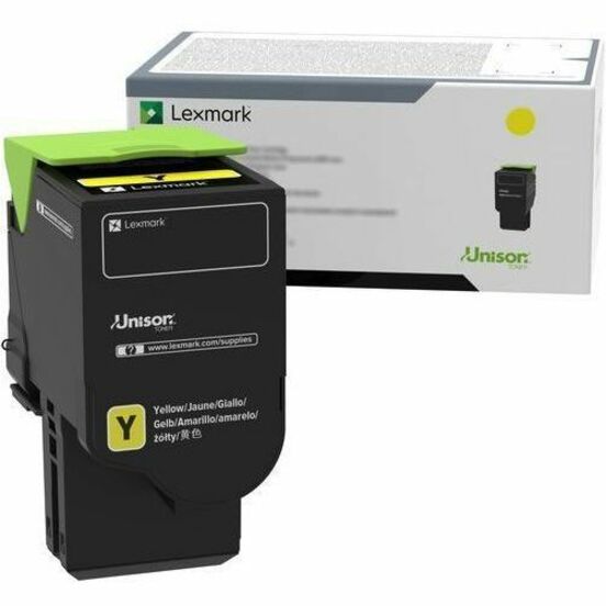 Lexmark 78C0XYG Unison Original Extra High Yield Laser Toner Cartridge - Yellow Pack