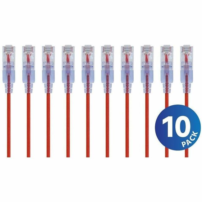 Monoprice, Inc. 33270 Monoprice SlimRun Patch UTP Category 6a Network Cable