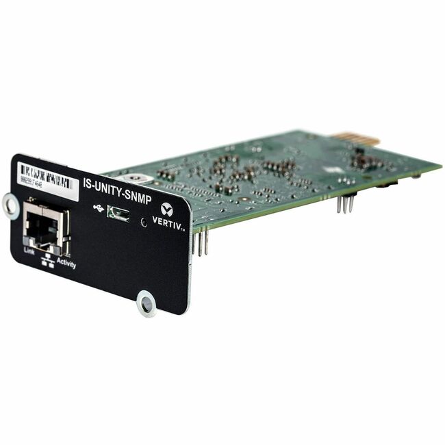Vertiv IS-UNITY-SNMP Liebert IntelliSlot Unity - SNMP - Network Card | Remote Monitoring