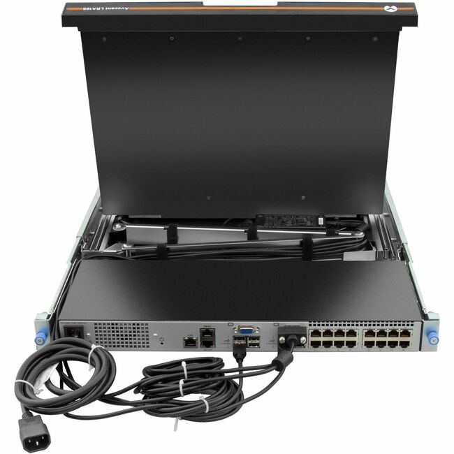 Vertiv LRA185KMM8D-G01 Avocent LRA Rack Console 18.5" LCD Widescreen,8-Port, Keyboard with Touchpad
