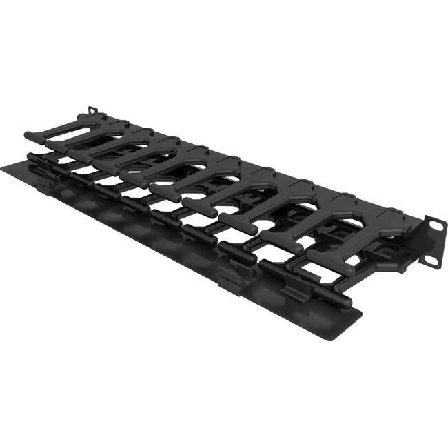 Vertiv VRA1002 Horizontal Cable Manager with finger slots| 1U| (VRA1002)