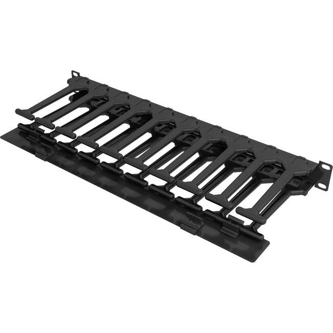 Vertiv VRA1023 1U x 6" Horizontal Cable Manager, Single-Sided with Cover