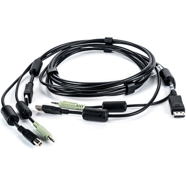 Vertiv CBL0102 Avocent USB Keyboard and Mouse, DisplayPort and Audio Cable, 6 ft. for Vertiv Avocent SV and SC Series Switches