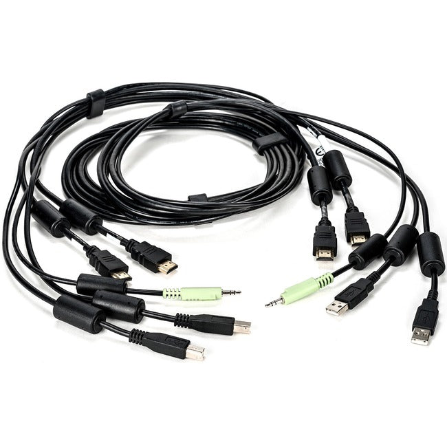 Vertiv CBL0116 Avocent USB Keyboard and Mouse, Dual HDMI and Audio Cable, 6 ft. for Vertiv Avocent SV and SC Series Switches